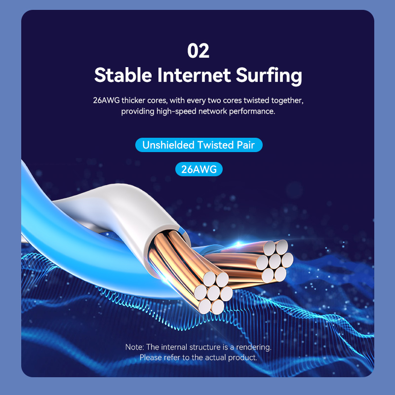 Vention NETWORK Cable CAT6 UTP 5.0m Black IBRBJ