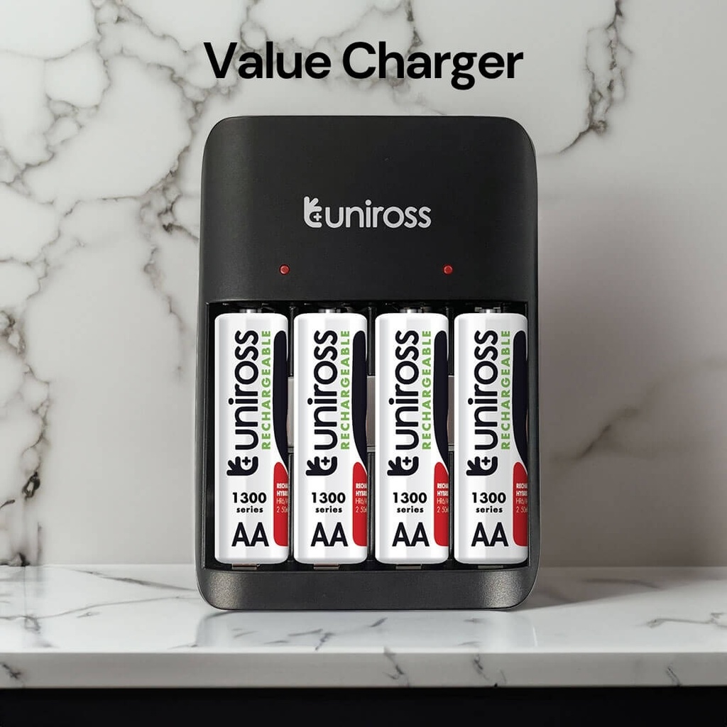 Uniross USB Charger UCU010A for AA/AAA + 4xAA Batteries