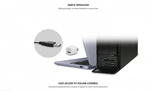 Genius PC Speakers 2.0 6W 3.5mm USB Powered Grey SP-Q160