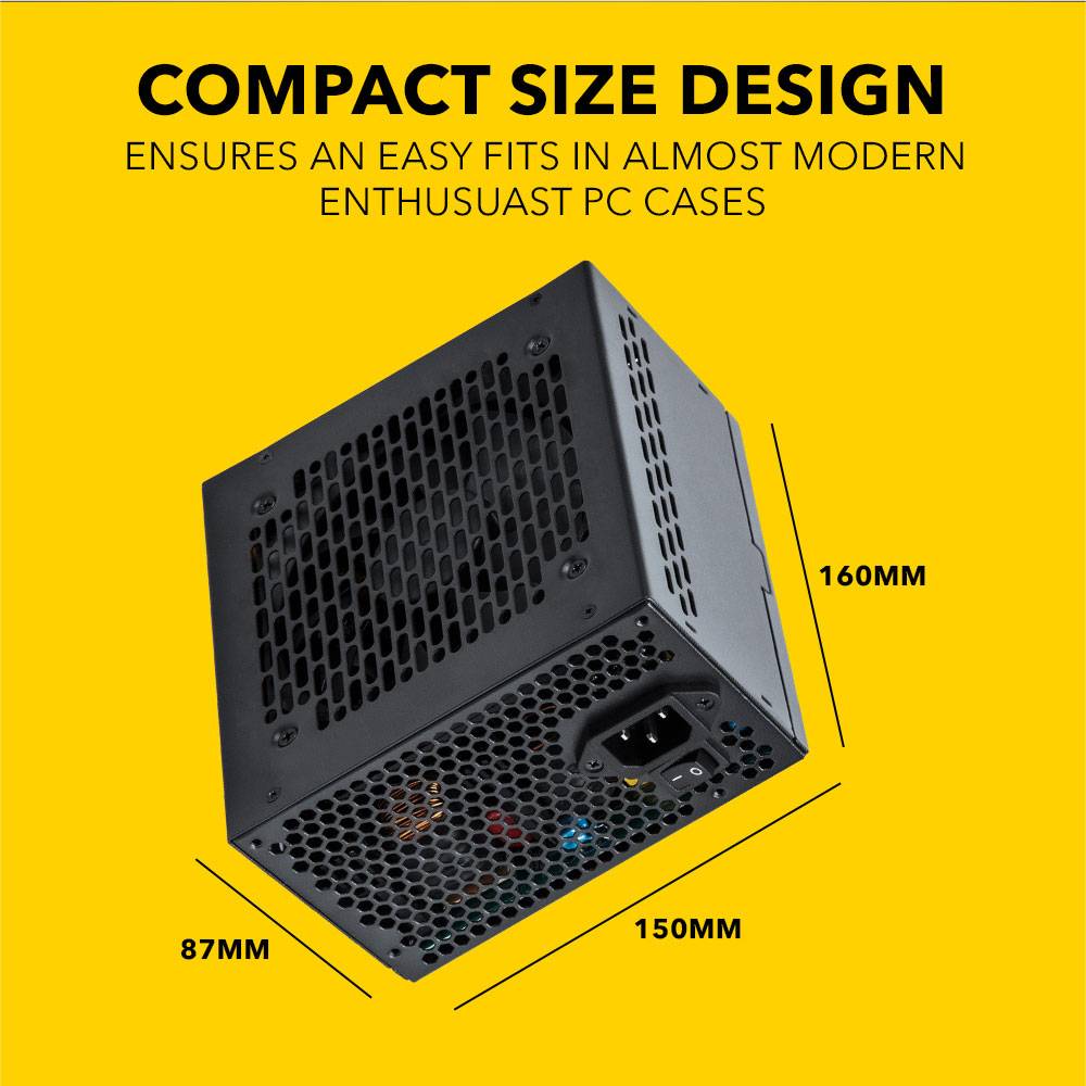 Armaggeddon Gaming PSU 600W Modular & Certified 80+ VOLTRON GOLD 600 Black