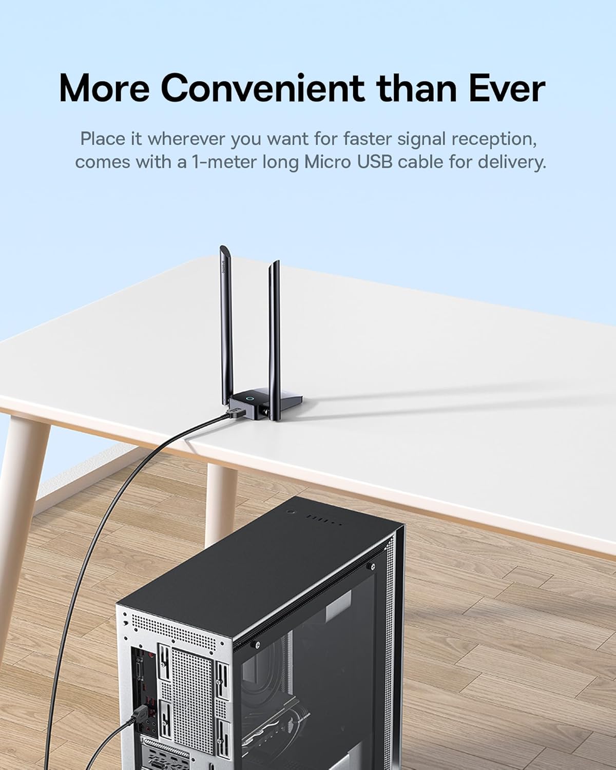 Baseus IT WiFi Adapter 1800Mbps External Antenna FastJoy