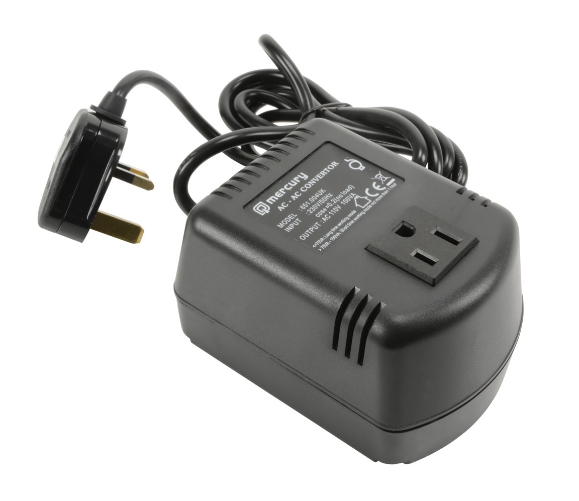 Mercury UK2US100VA US to UK Voltage Converter 230V-110V 100W 651.004UK