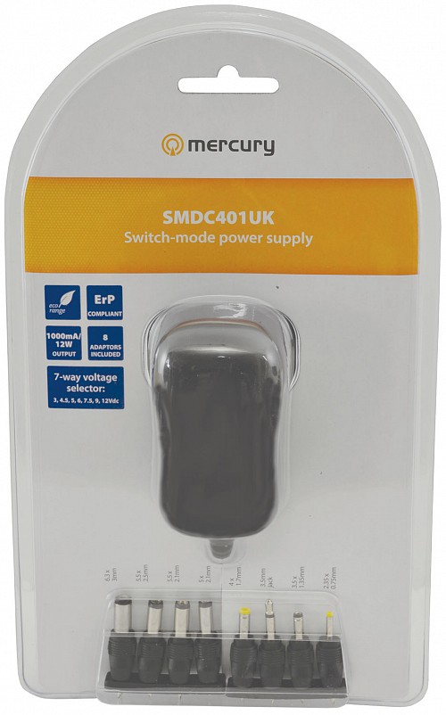 Mercury Switch-Mode Power Supply 1000mA 661.401UK