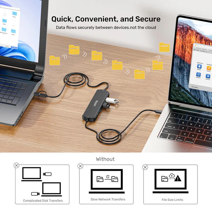 Unitek USB-C Hub 10Gbps for Data Intercopy 3 USB-A Ports U1344A