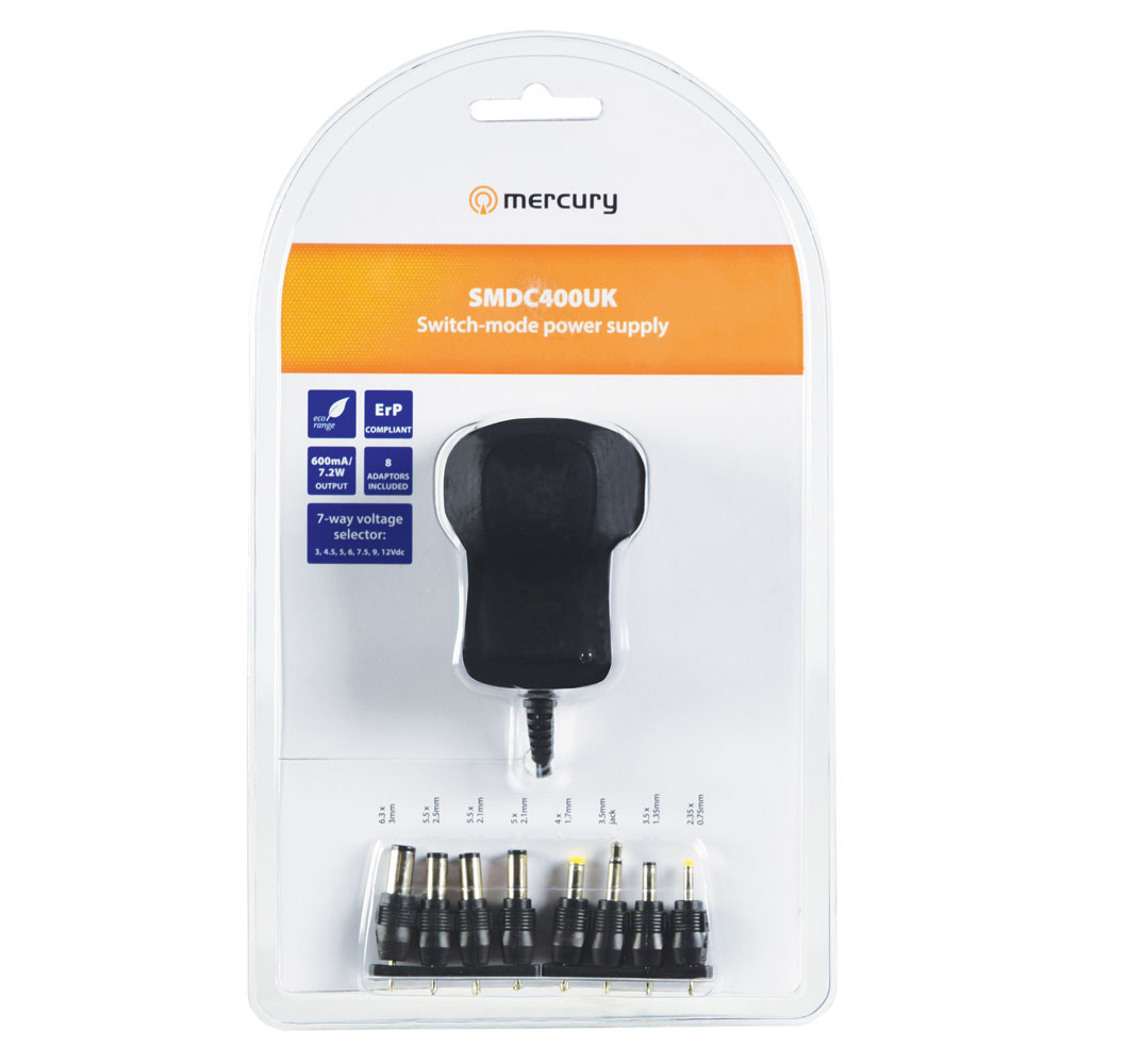 Mercury Switch-Mode Power Supply 600mA 661.400UK