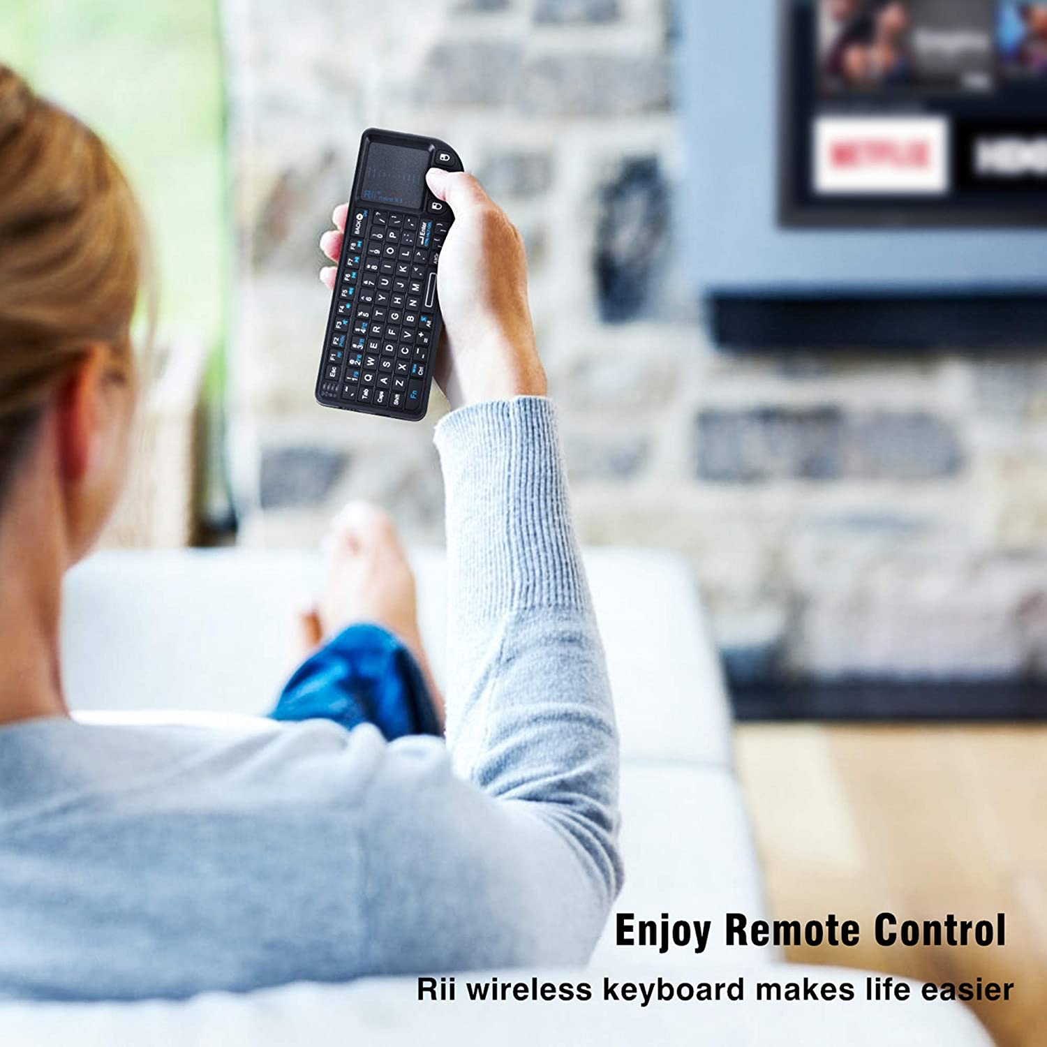 Rii Mini Keyboard Wireless 2.4GHz with Touchpad X1