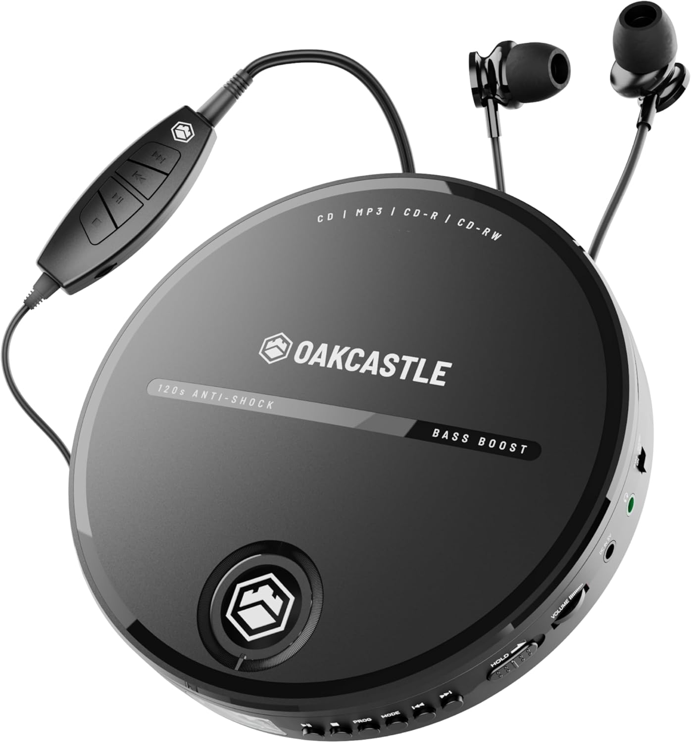Majority Portable CD Player Incl. Earphones 2x AA Line out Oakcastle CD10