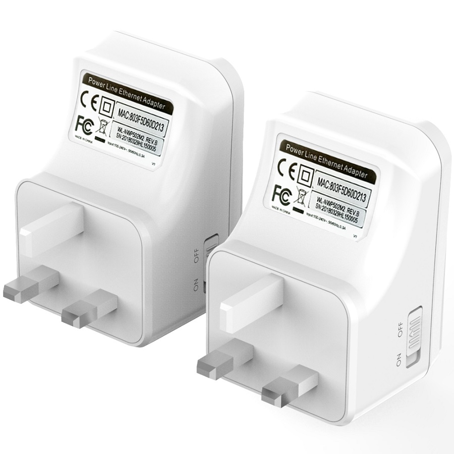 WavLink WL-NWP502M2 AV500 Wired Powerline Kit UK
