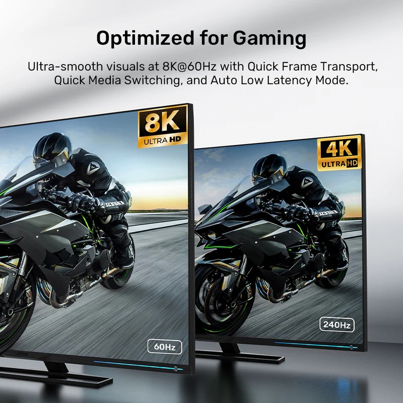 Unitek HDMI 2.1 Cable 8K60Hz Braided 10.0m C11093RGY-10M