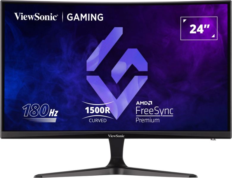ViewSonic OMNI Gaming Curved Monitor SuperClear 24'' Full-HD 165hz 1ms VX2418C
