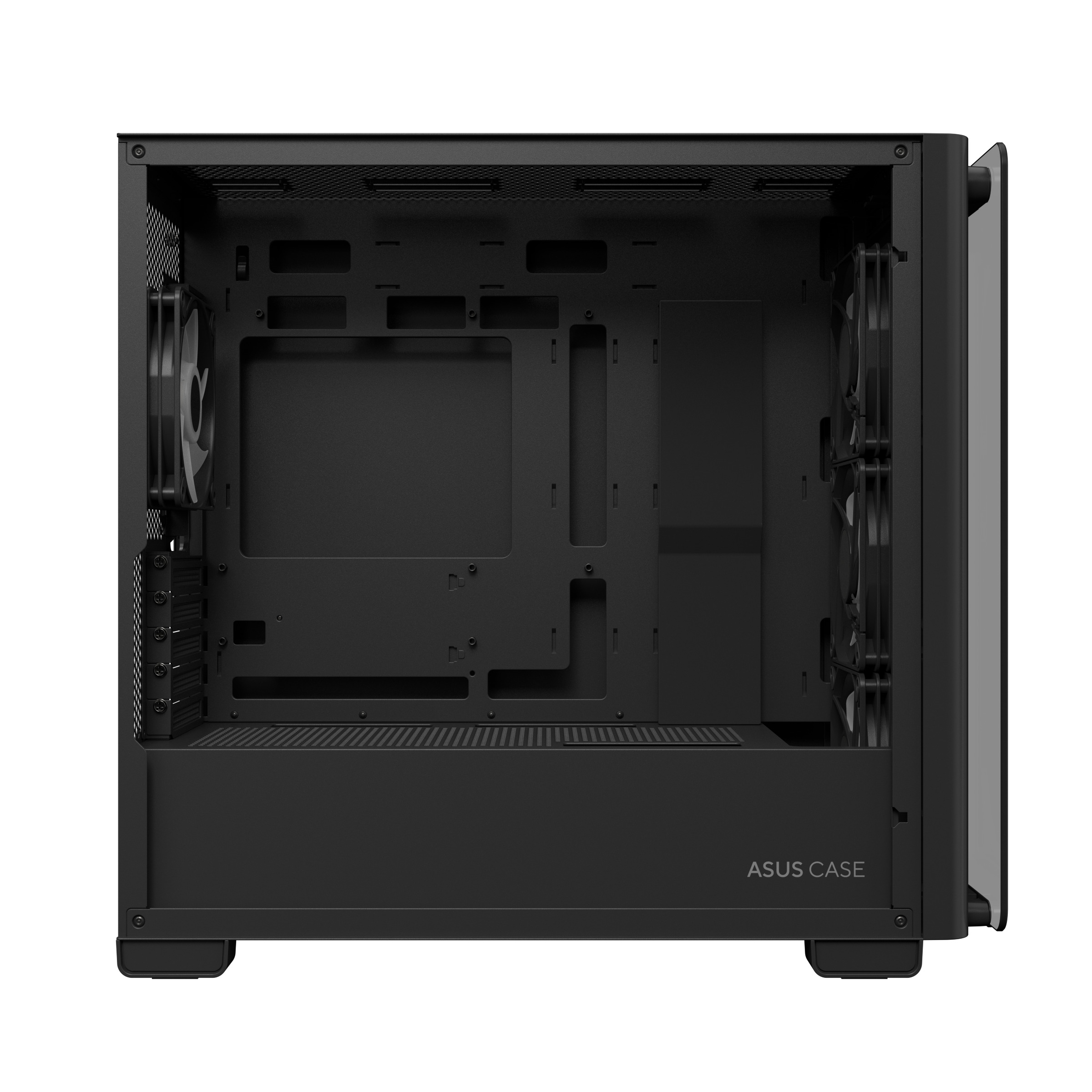 ASUS PC Case mATX Tempered Glass 4xARGB Fans A23 PLUS Black