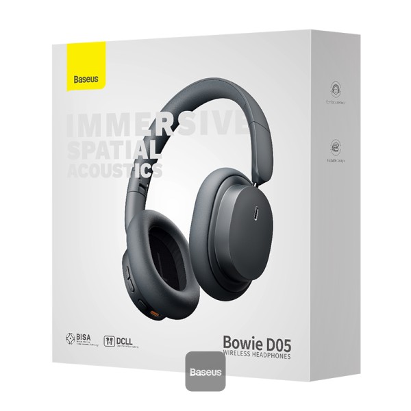Baseus Wireless Headphones Bowie D05  Grey