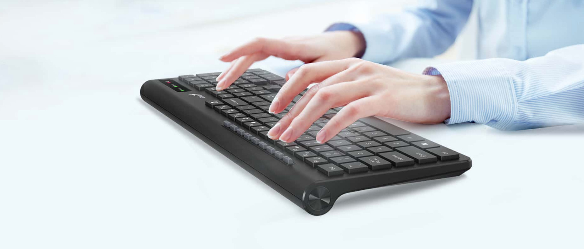 Genius Keyboard Wireless AI Chocolate Keys + 8 Hot Keys SlimStar 7230 English