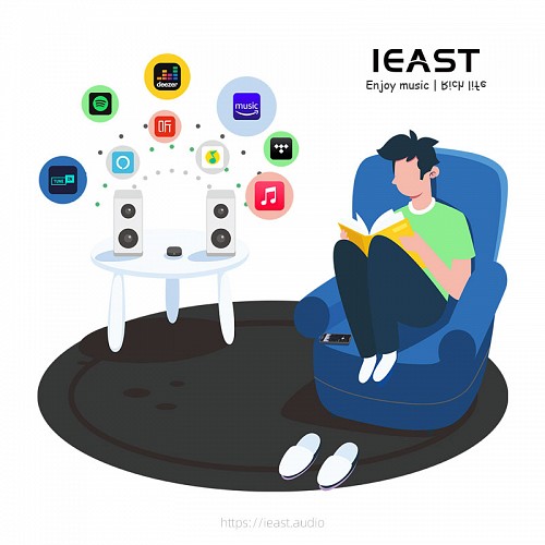 iEast Olio WIFI & Bluetooth Multiroom Audio Streamer Airplay2