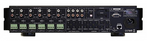 CasaTunes CT-6X6MA Matrix Amplifier 6 Sources X 6 Zones 50W per room