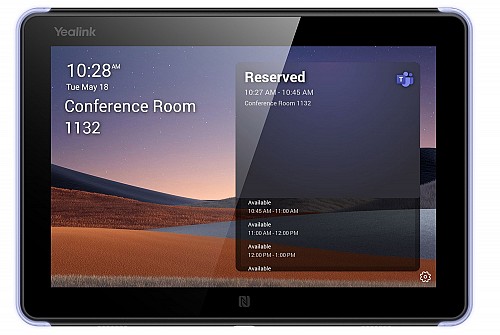 Yealink All-In-One Meeting Room Scheduling Panel for Teams or Zoom