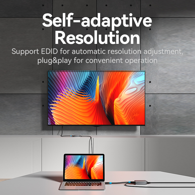 Vention HDMI Extender over Ethernet 50m w/UK PSU AKGH0-UK