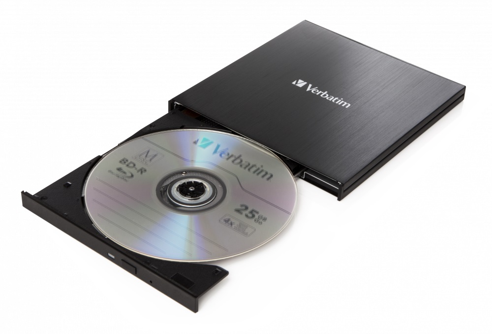 Verbatim Blu-Ray Writer External Slimline USB-C 3.1 ULTRA HD 4K