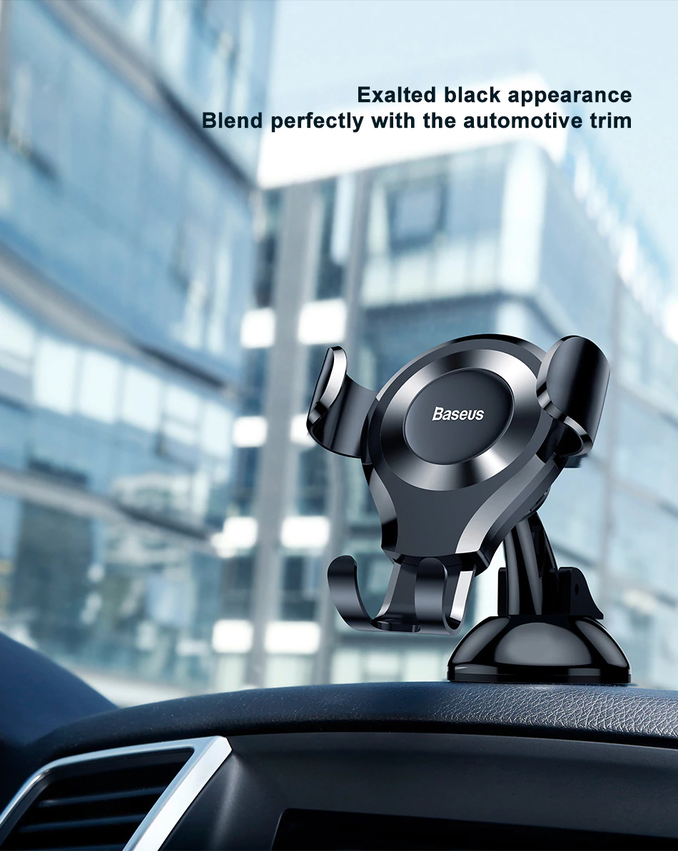 Baseus SUYL-XP0S Osculum Type Gravity Car Mount Black