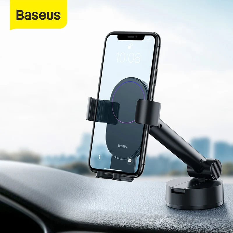 Baseus Simplism Gravity Car Mount Holder with Suction Base Black