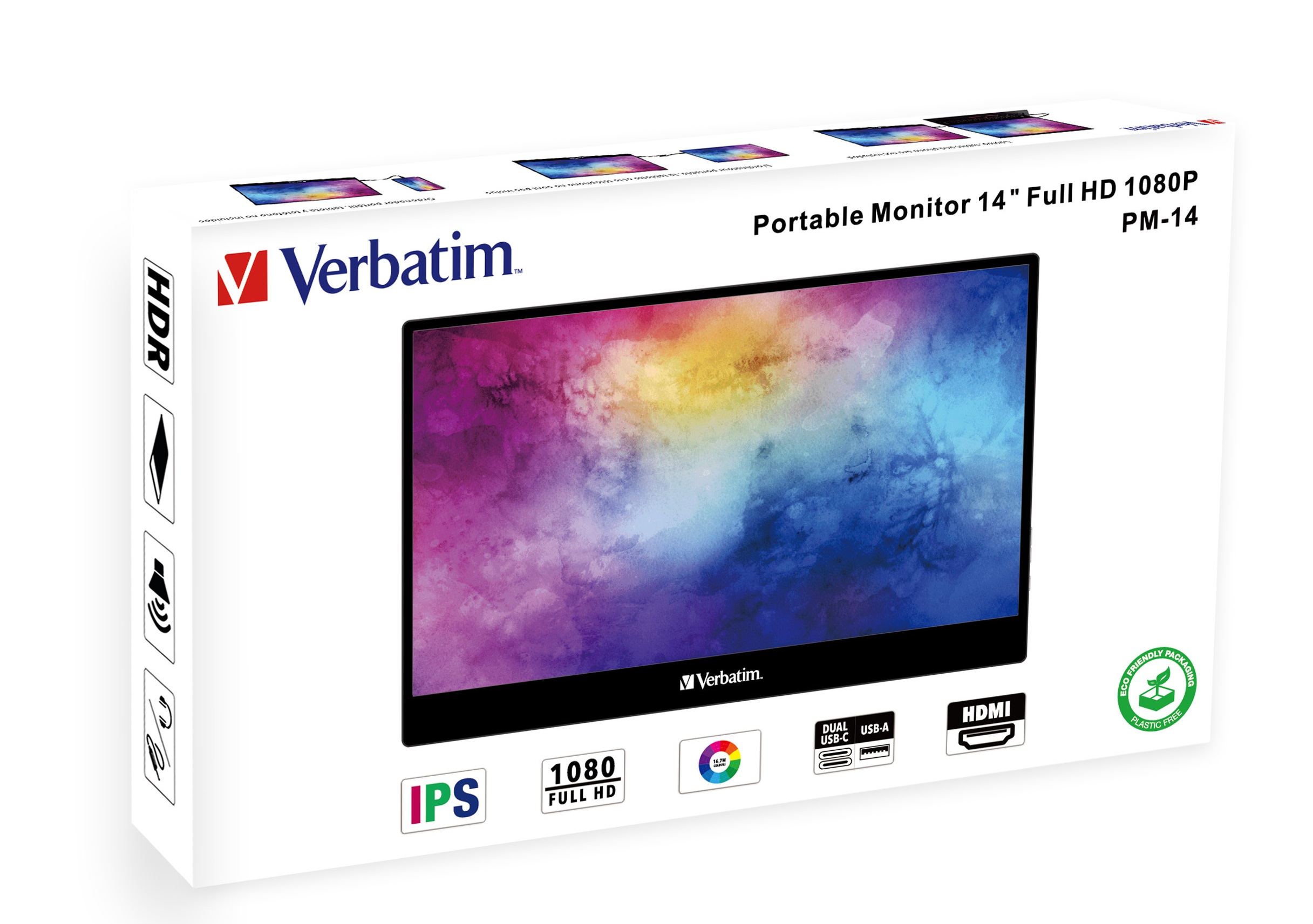 Verbatim Monitor Portable 14'' Full-HD USB-C PM-14