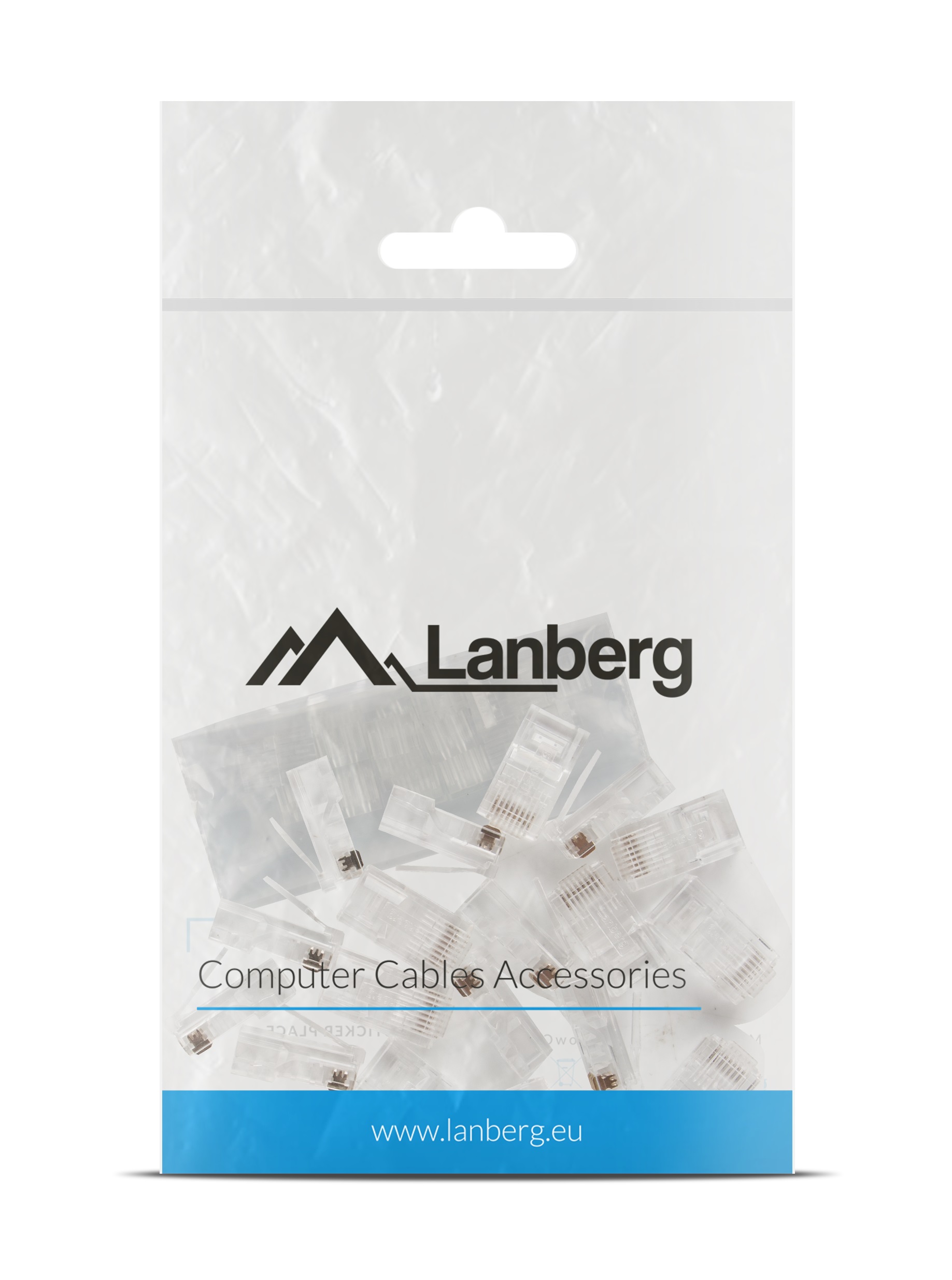 Lanberg CAT6 UTP RJ45 Ethernet Plugs with Guide (20PCS)