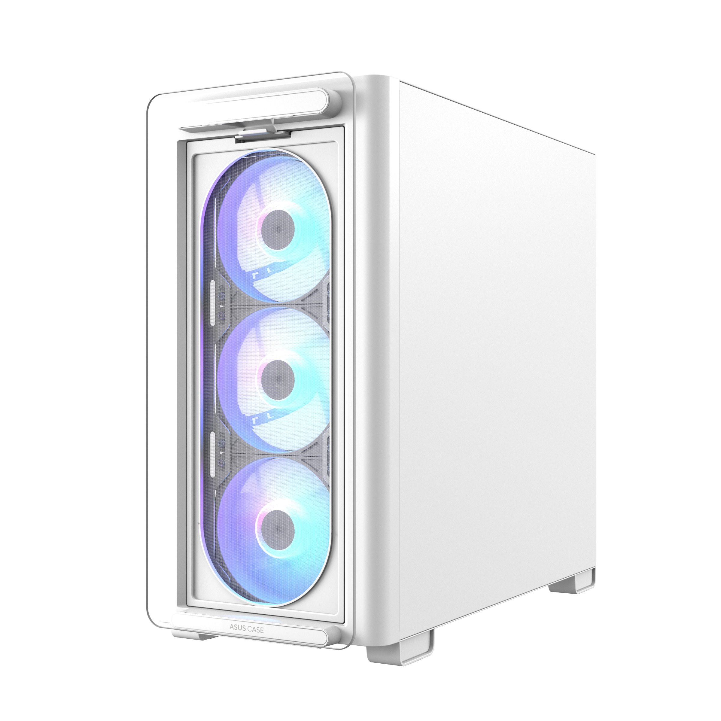 ASUS PC Case mATX Tempered Glass 4xARGB Fans A23 PLUS White