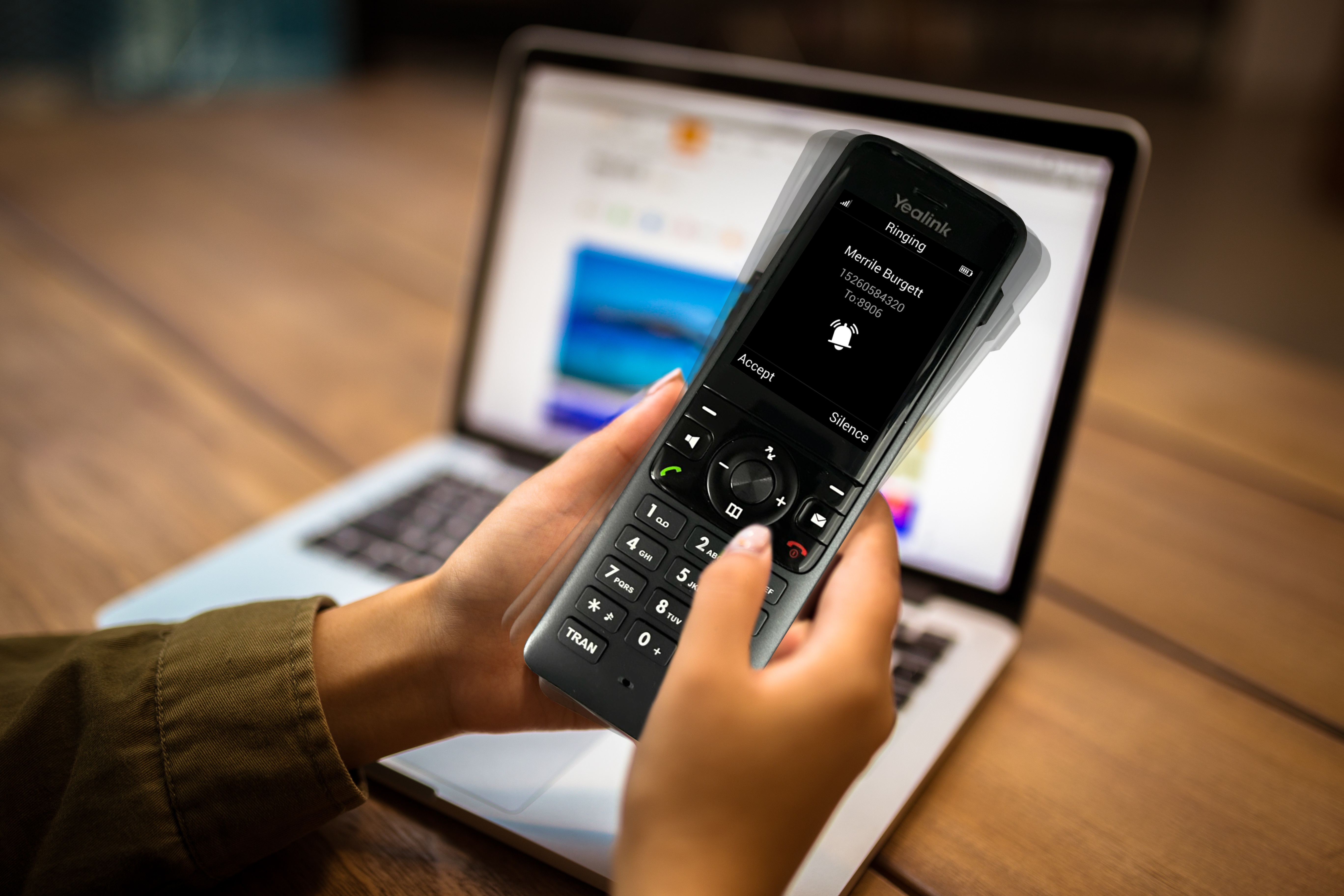 Yealink IP Phone Cordless DECT Base & W78H Handset with Bluetooth & Elegant Design W78P