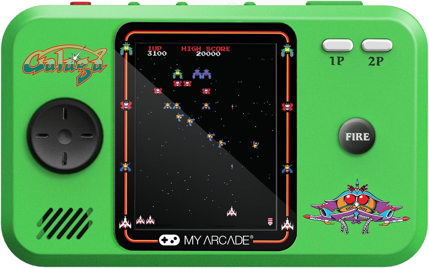 My Arcade Handheld (2.75") Pocket Player Pro GALAGA (2 Games)