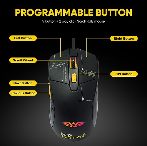 Armaggeddon Scorpion 5 Pro-Gaming Mouse with Free Mousemat