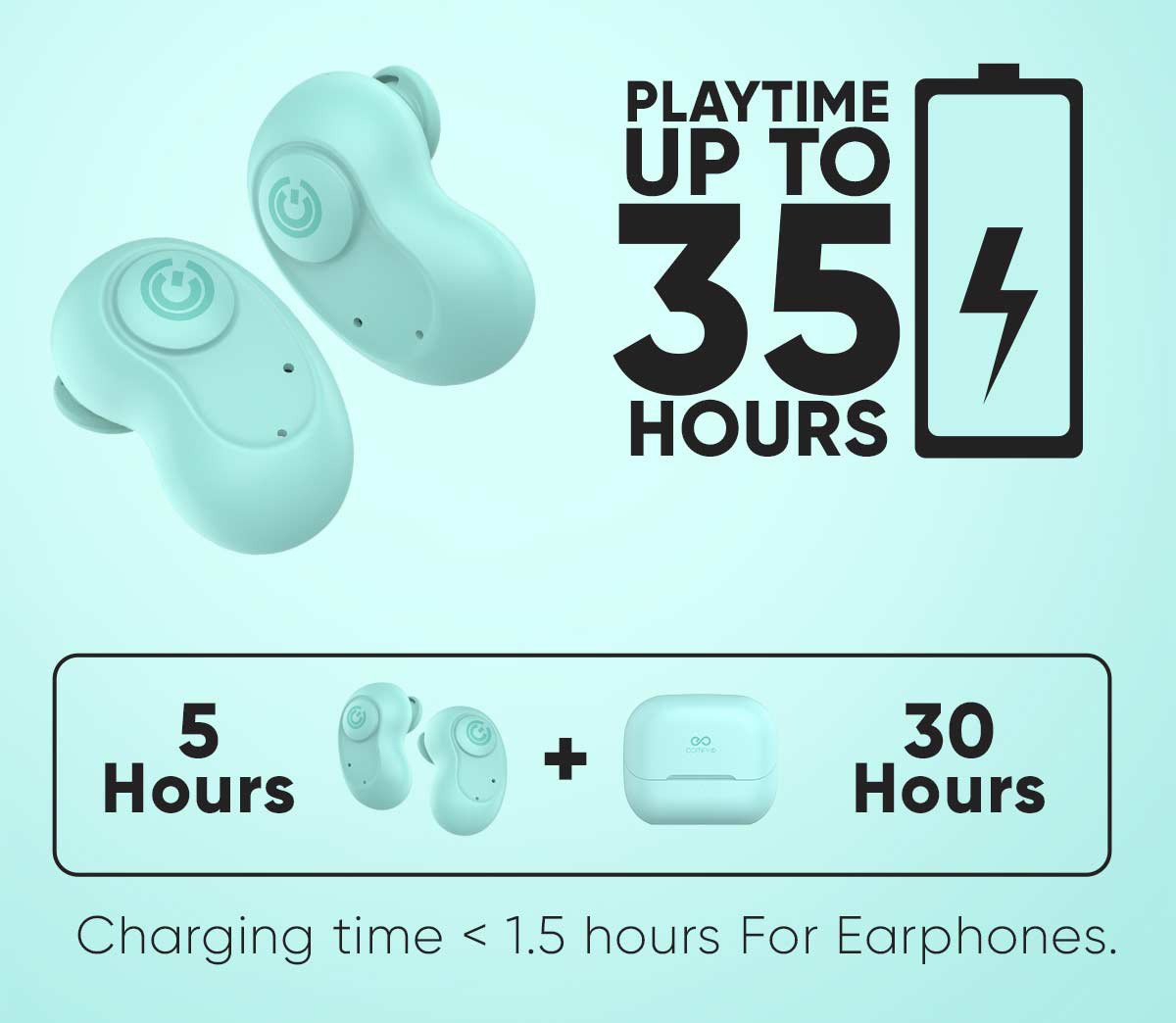 SonicGear EARPUMP COMFY1 TWS IPX5 Earphones White