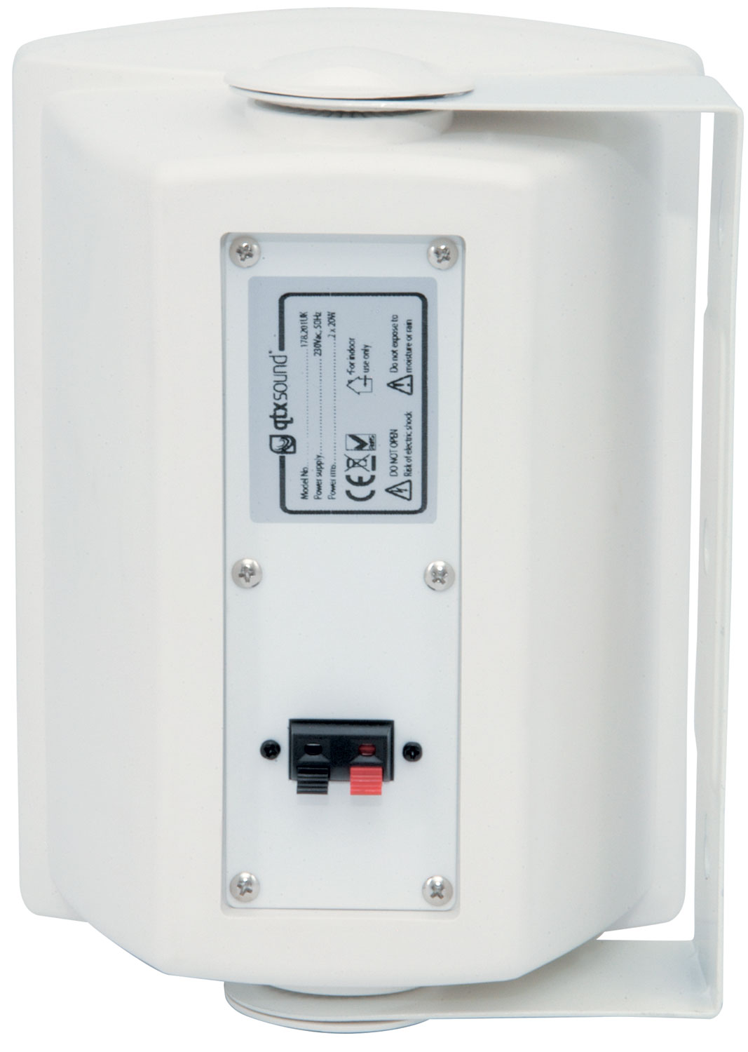 QTX QR5W Active Onwall Speakers Pair 5.25'' 2x20W White 178.201UK