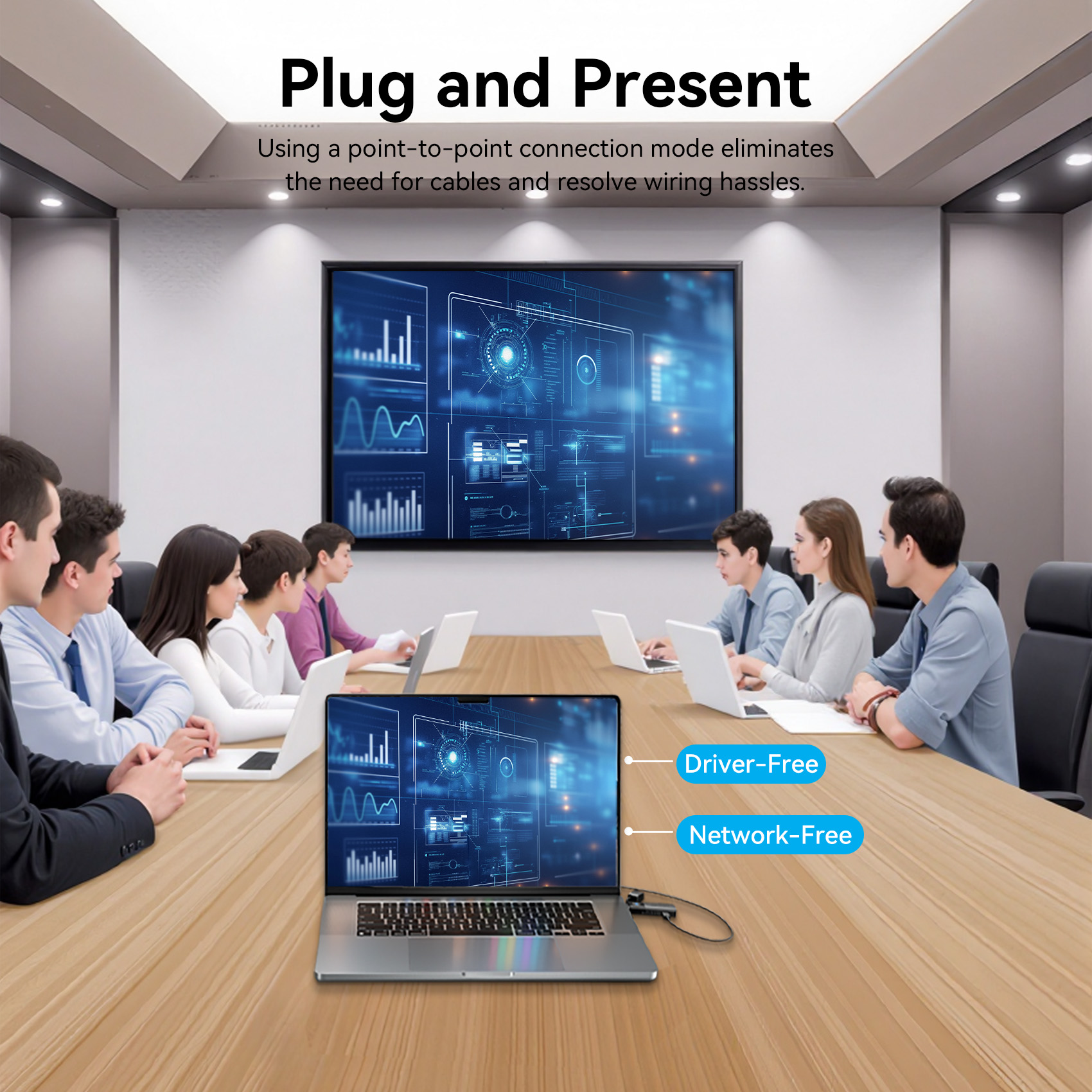 Vention HDMI Wireless Transmitter and Receiver Black ADKB0