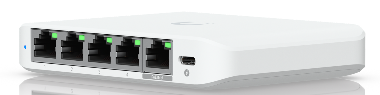Ubiquiti UniFi 5-Port 2.5GbE Switch with PoE In USW-FLEX-MINI USW-FLEX-2.5G-5