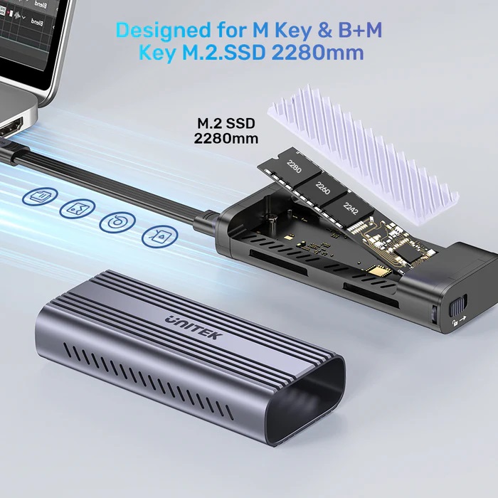 Unitek USB-C NVME/PCIe Enclosure USB4.0 40Gbps S1226A