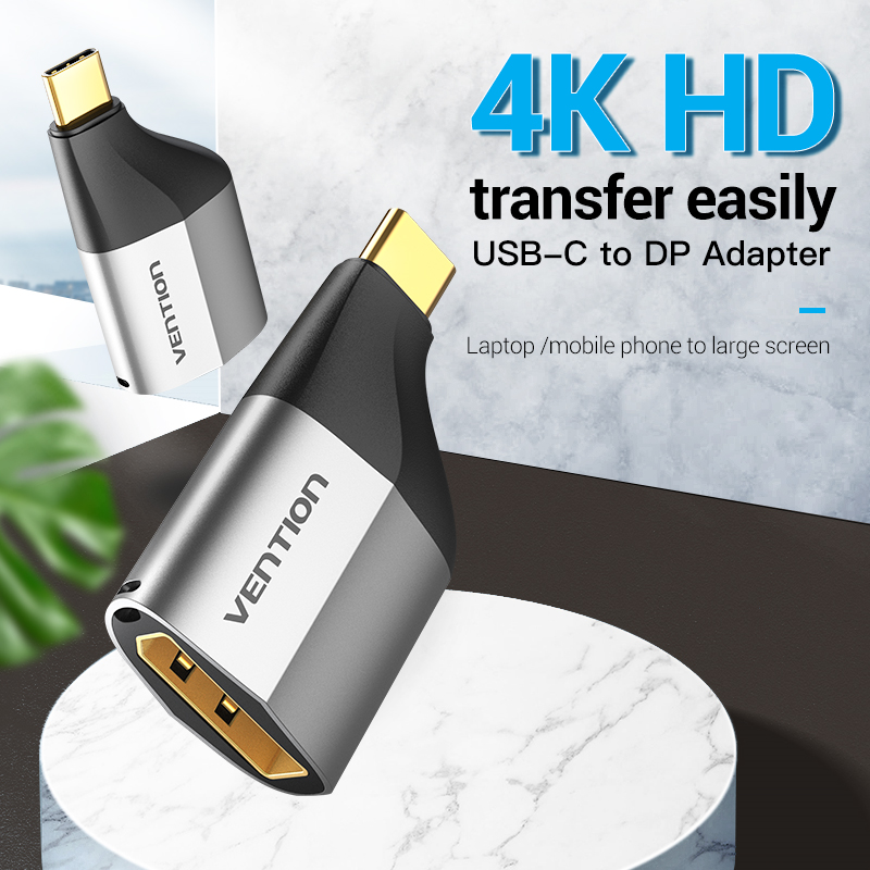 Vention Converter USB-C to DP Adapter 4K60Hz Metal TCCH0