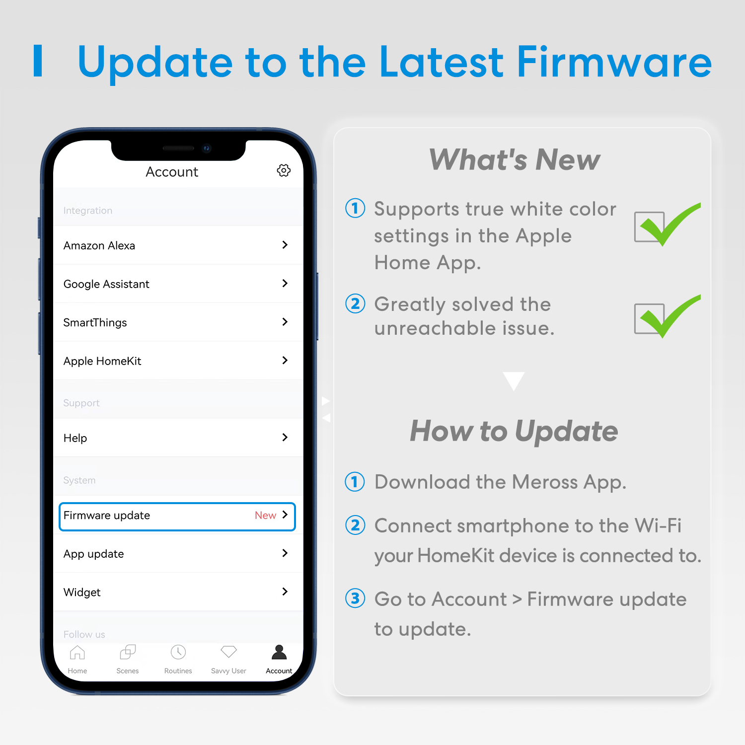 Meross Homekit Smart Wi-Fi LED Bulb RGBWW E27 MSL120HK-UK
