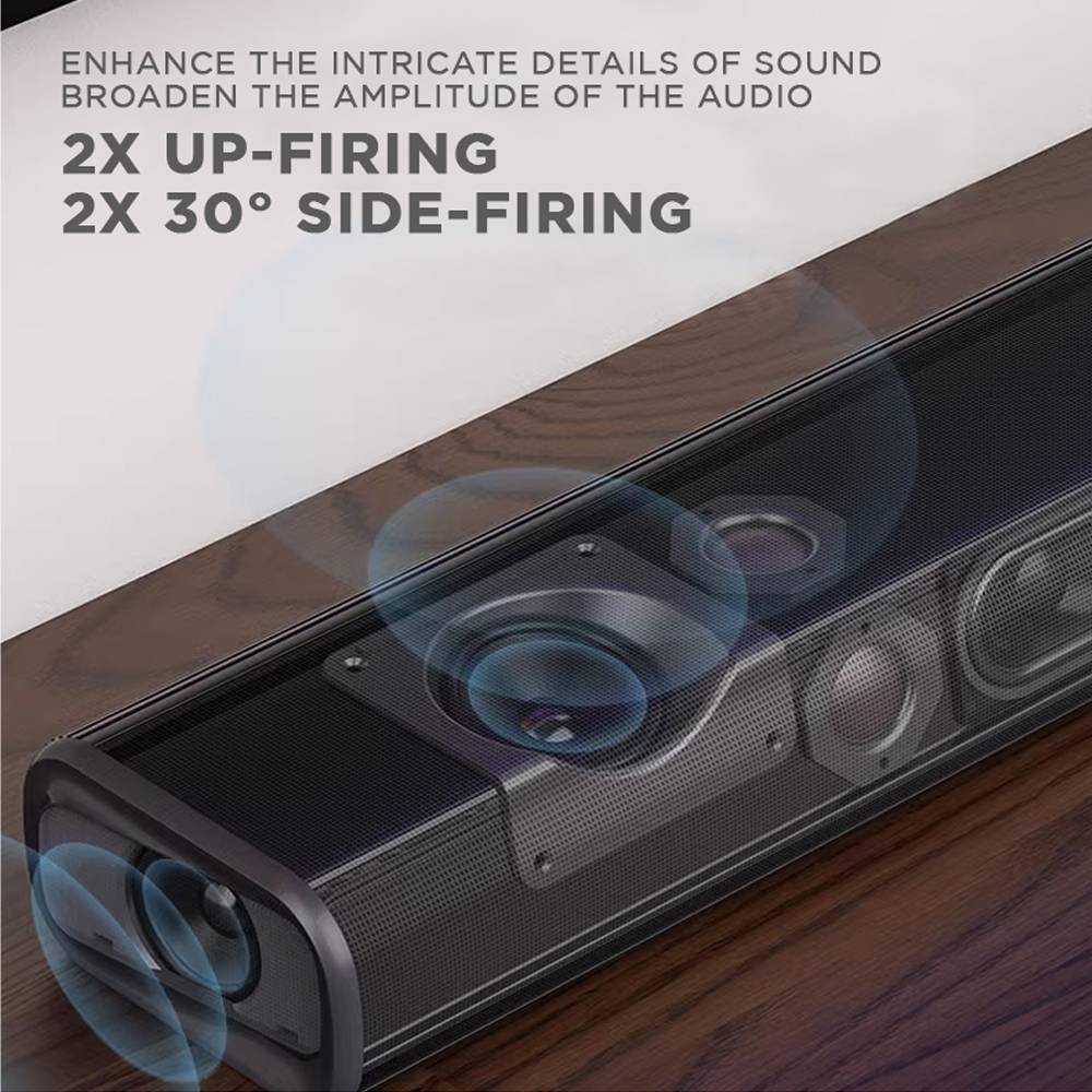 SonicGear STUDIOBAR 3000 Dolby Atmos 700W 5.1.2 Soundbar Incl 2xUHF Wireless Microphones 3xHDMI,BT,USB