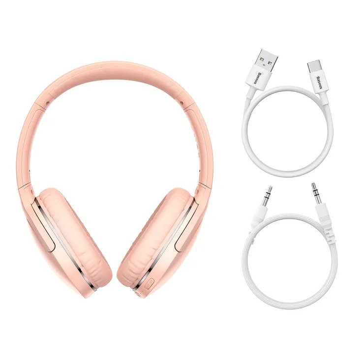 Baseus Encok Wireless Headphone D02 Pro Pink