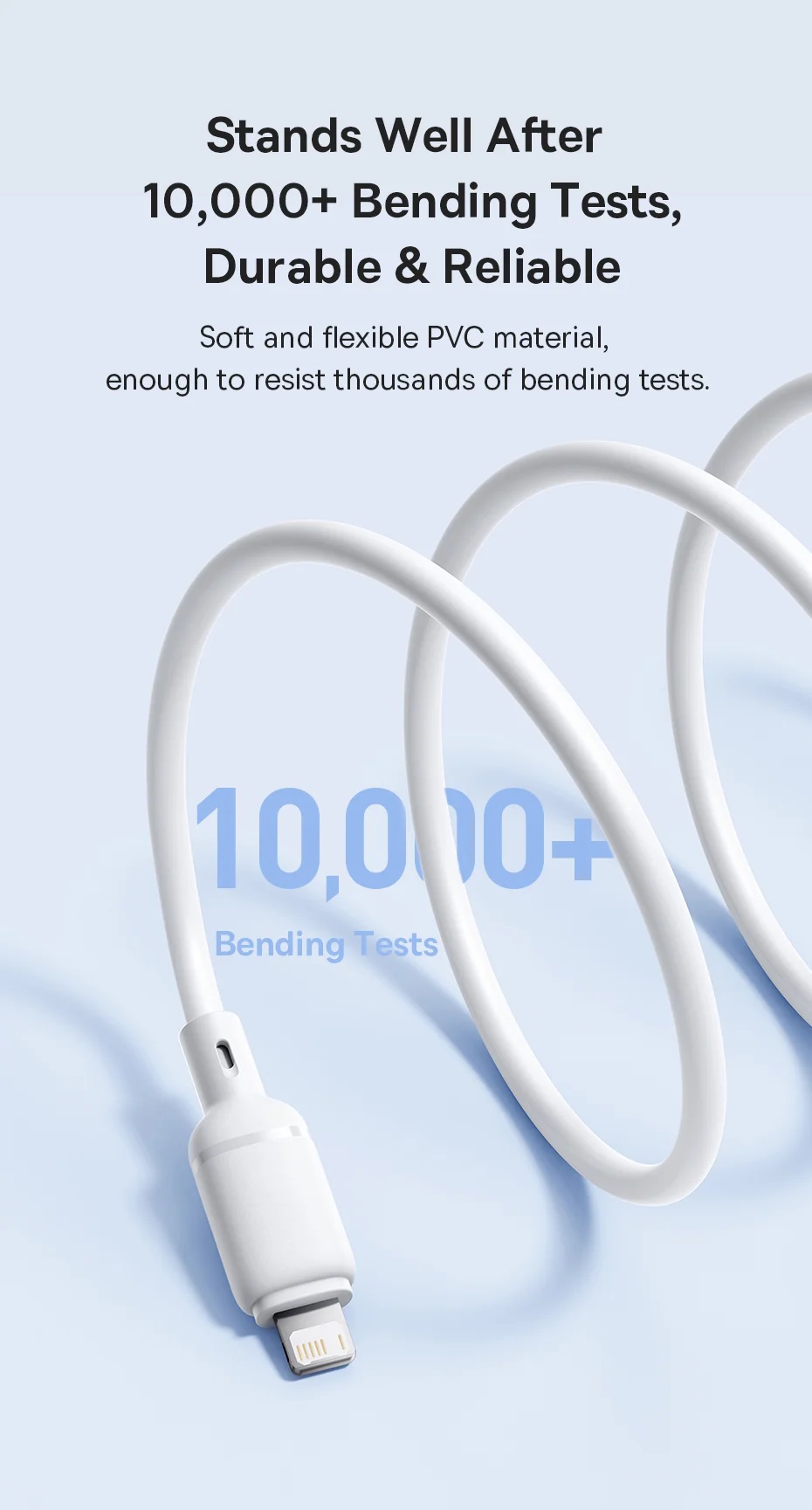 Baseus Cable Lightning to USB-A Silky Series 2.0m White