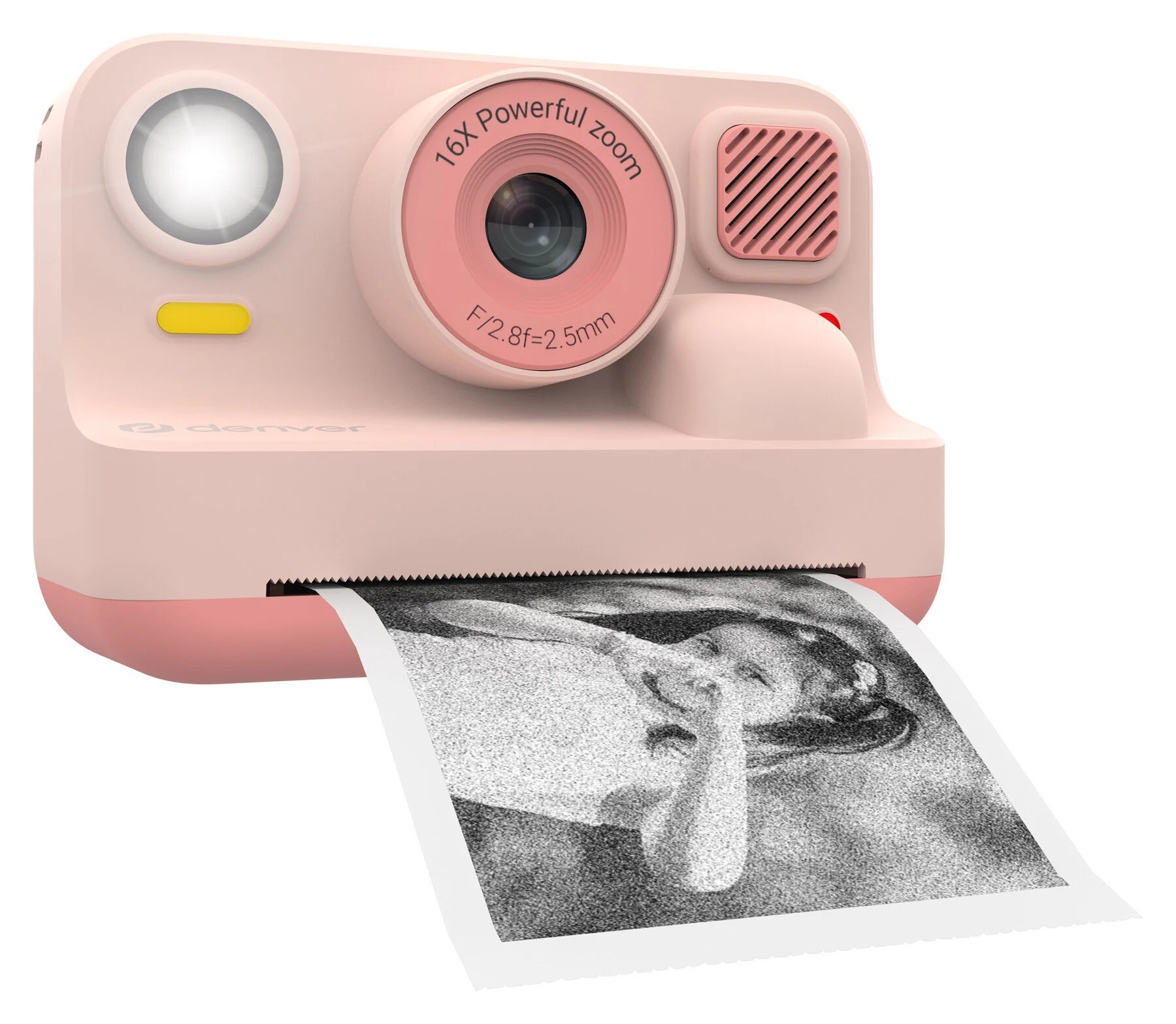 Denver KIDS Photo Digital Instant Camera 48MP Thermal Print & BT Print KPC-1374BTRO Rose