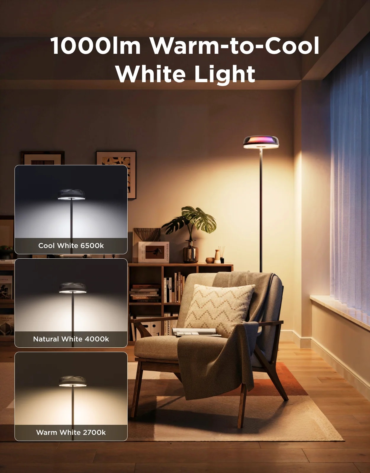 Govee Lamp Floor Smart RGBWW Wave Washing Light 1.70m