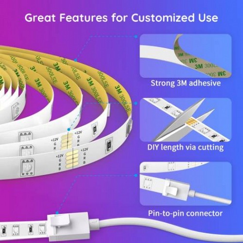 Govee LED Light Strip RGB Smart WiFi & BT 10m