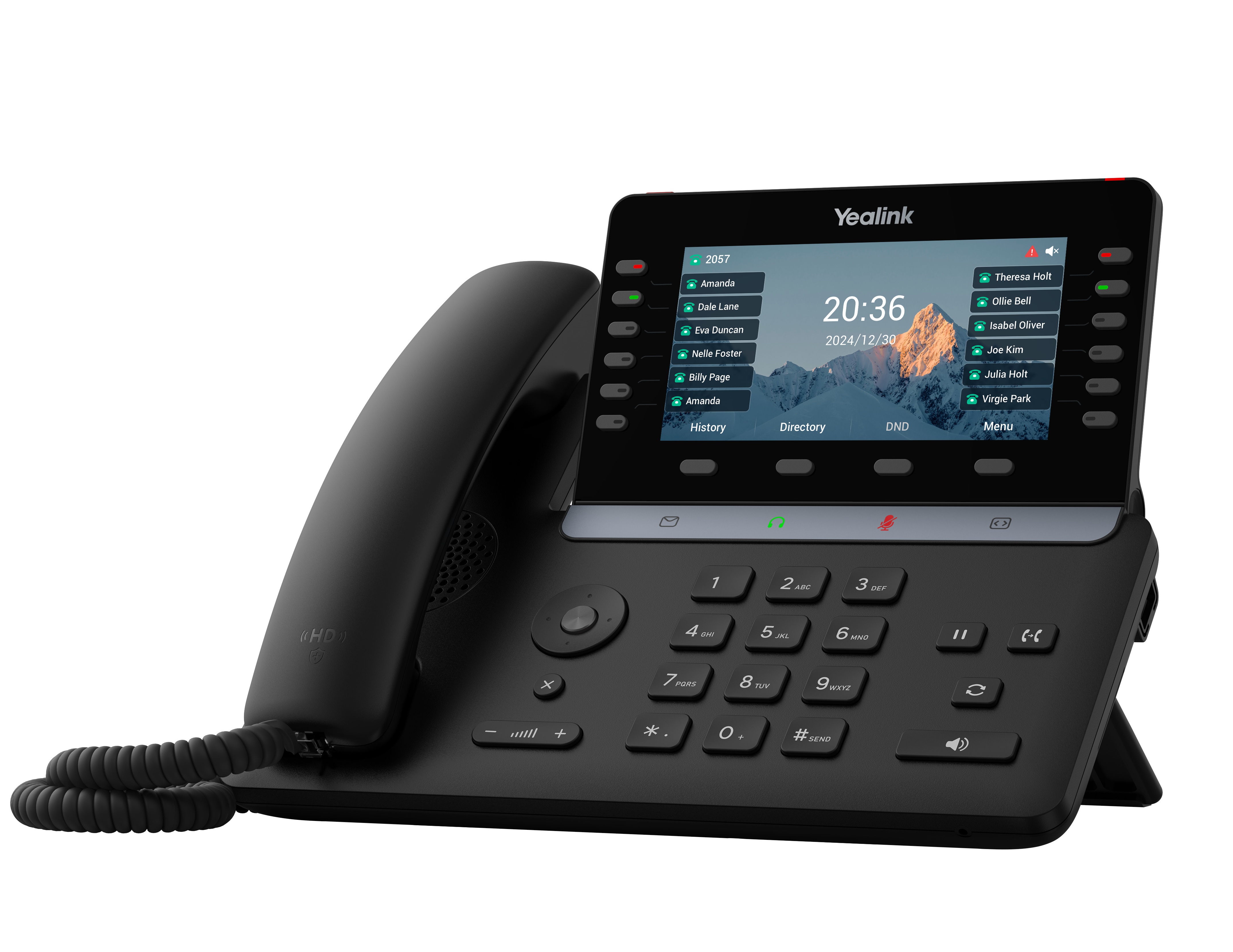 Yealink IP Phone Desktop PoE 5.5'' Gigabit, Color Screen, USB, Expansion, Bluetooth & Wi-Fi T85W