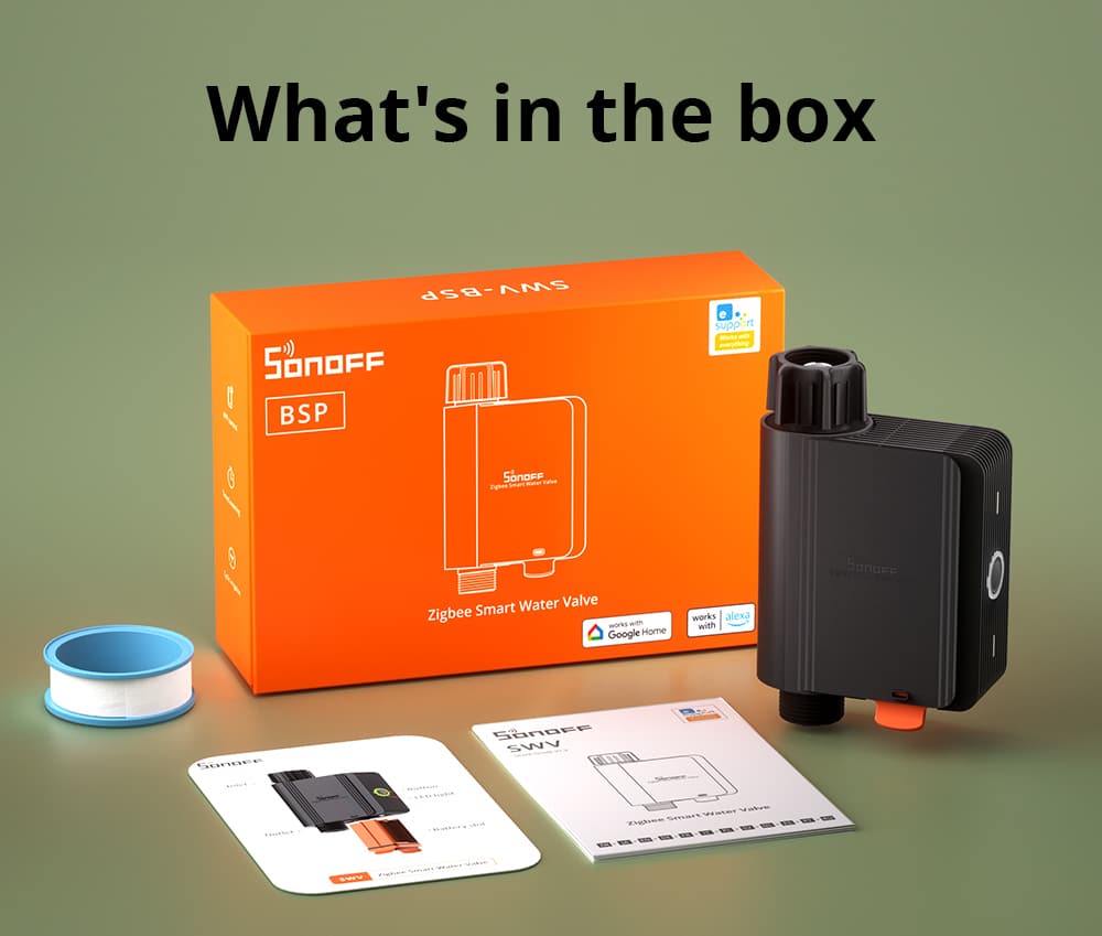 Sonoff ZigBee Smart Water Valve (irrigation System) SWV-BSP