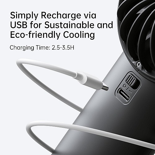 Jisulife Portable Personal Fan LIFE 4 Grey