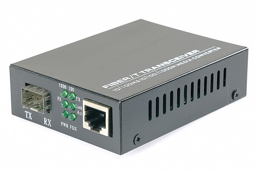 Opton Fiber Media Converter SFP - RJ45 10/100/1000