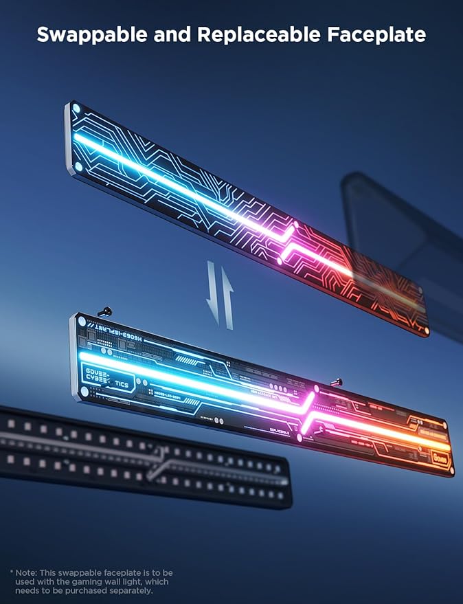 Govee Gaming Wall H6063 Swappable Faceplates H1063011