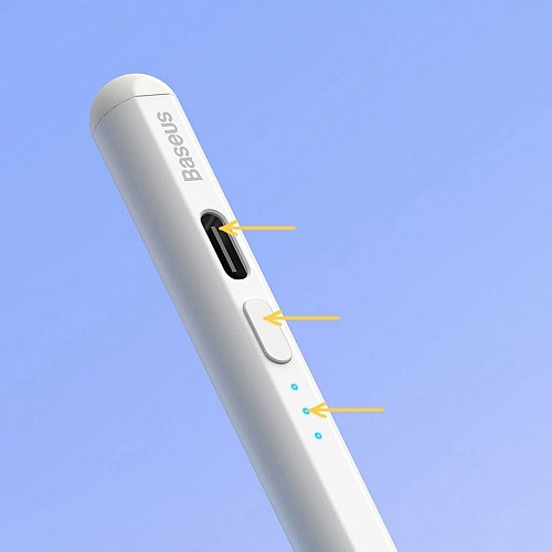 Baseus IT Stylus Active/Passive USB-C with LED Indicators White