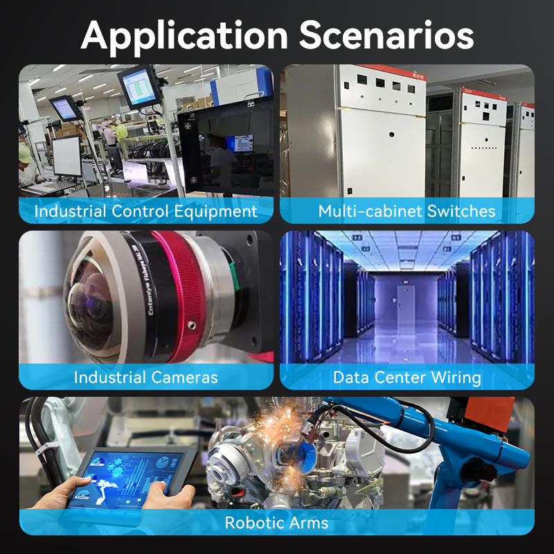 Vention NETWORK Connectors CAT6A FTP Shock-Resistant Modular Plug IDOB0-10 (10-Pack)